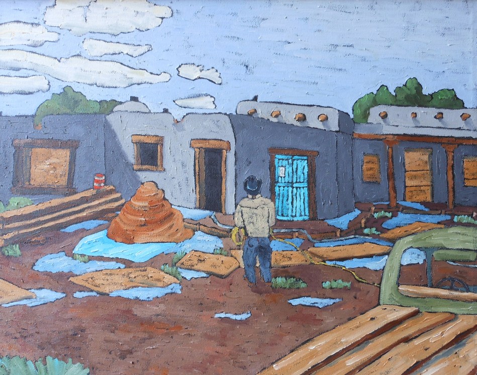 "The Trim Carpenter" $700.00 (includes custom frame) 25 X 35